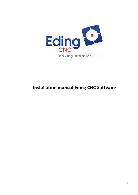 eding cnc manual